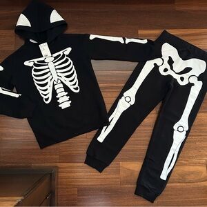 BNWT H&M Skeleton 💀 Hoodie and Joggers Set